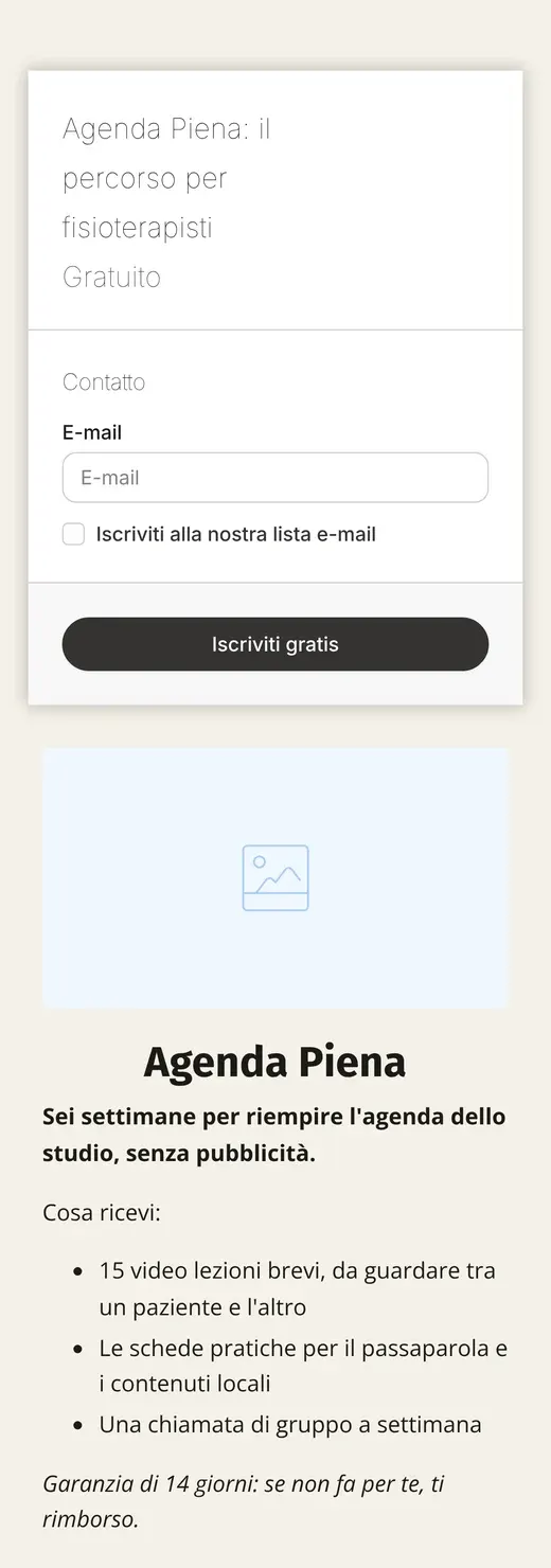 Il checkout visto da telefono